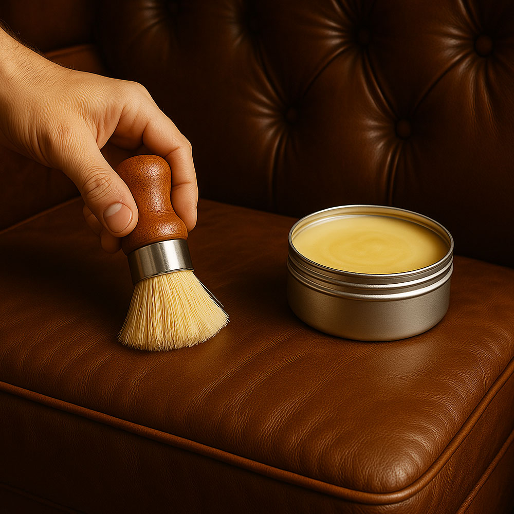 Prírodný leštiaci balzam na kožu : ochrana a lesk